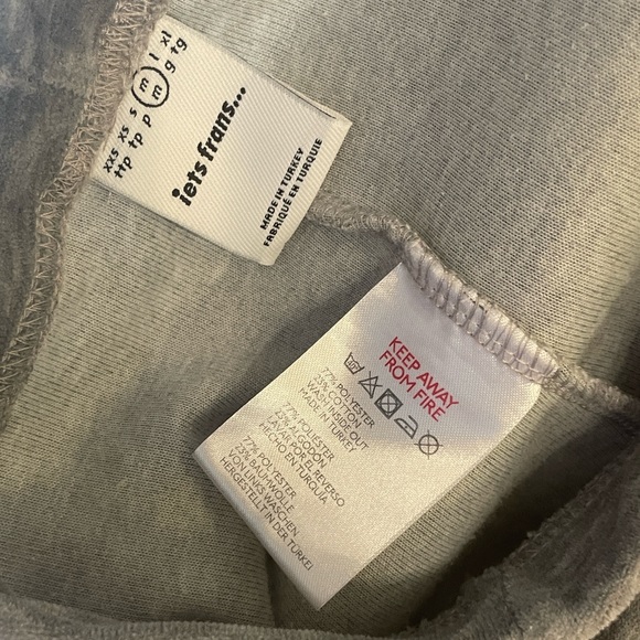 iets frans Zipper Front Hoodie & Sweatpants, Size M, Gray Sweatsuit Tracksuit. - Picture 14 of 15